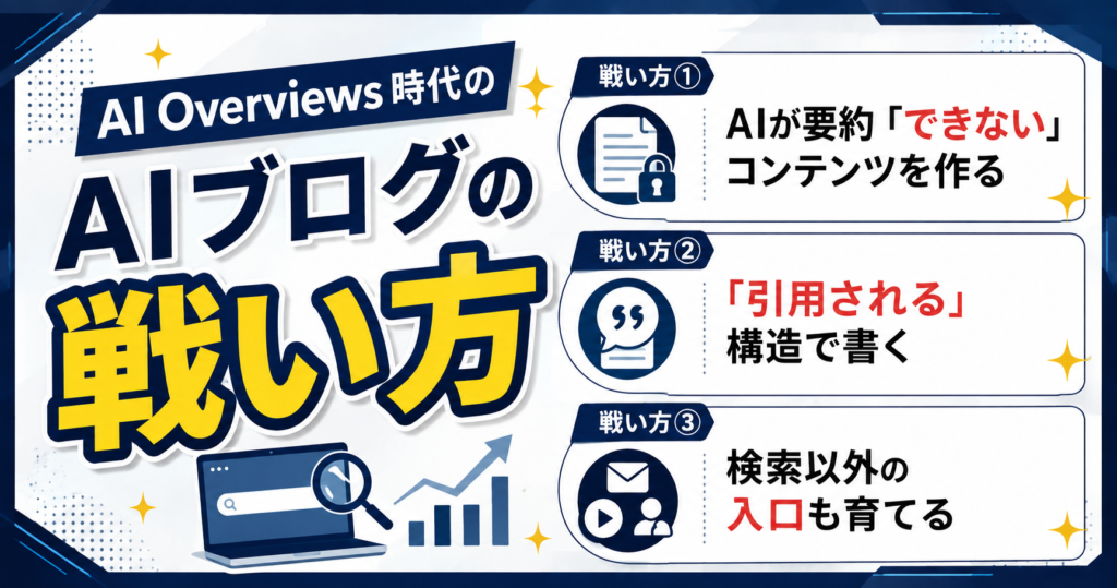AI Overviews時代のAIブログの戦い方