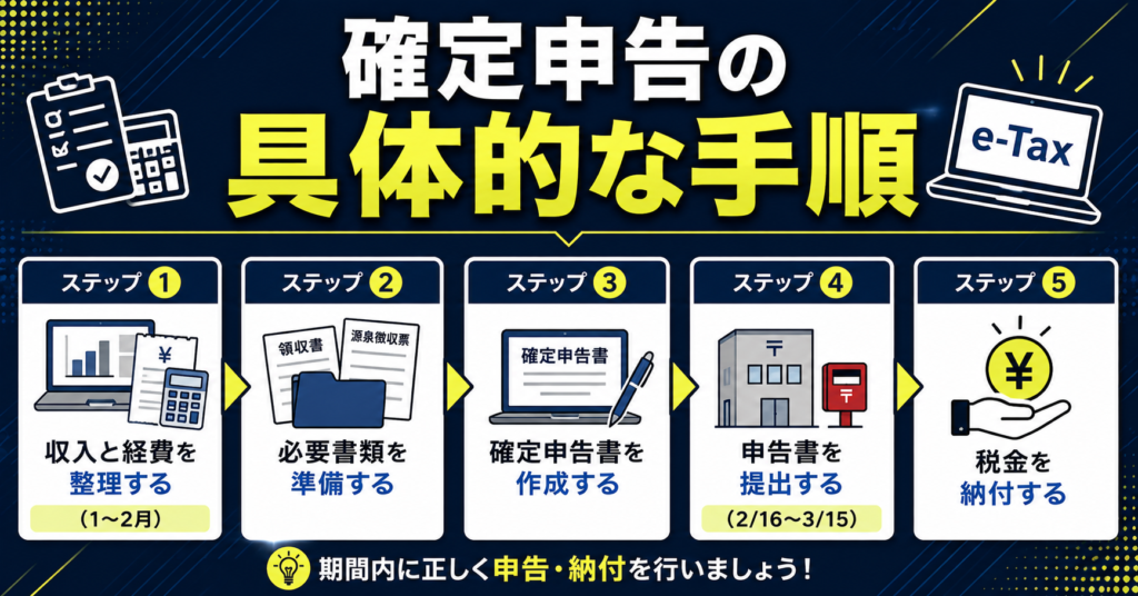 確定申告の具体的な手順