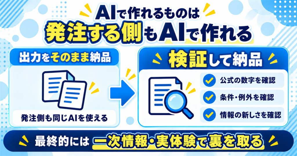 AIで作れるものは発注する側もAIで作れる