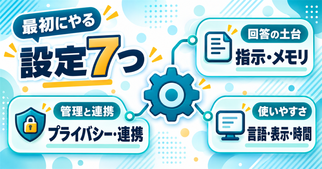 Claudeを使い始めたら最初にやる設定7つ